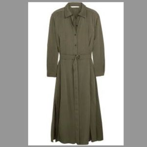 DVF silk shirtdress like new